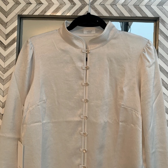 Aritzia Sand Baroque Blouse - Picture 2 of 5